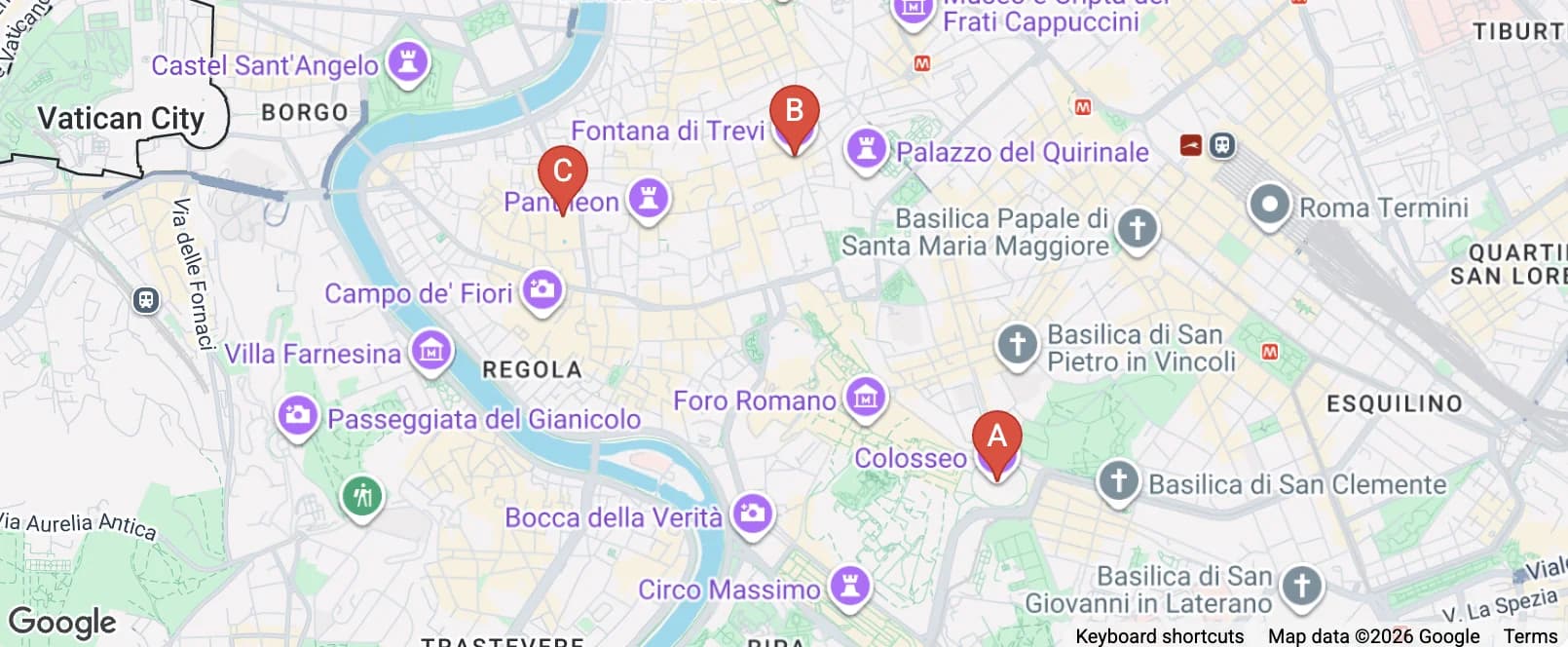 Rome Map Example